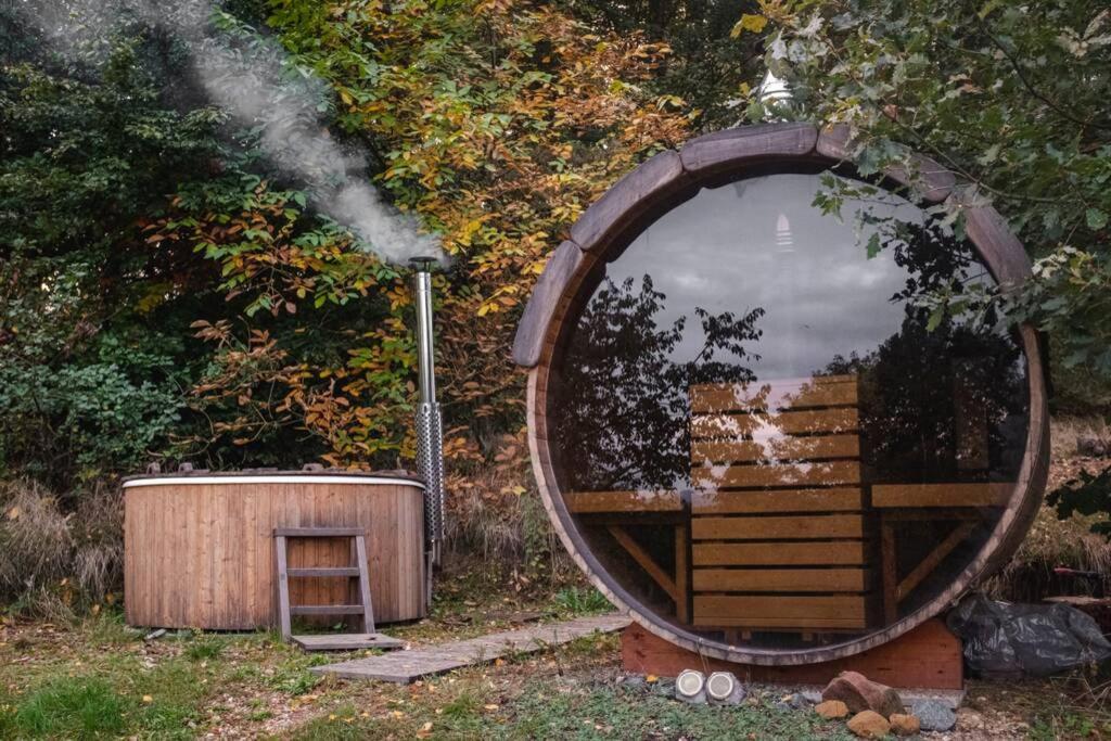 Enjoy Cozy Tree House Hills Forest Gardens Beautiful Views Sauna Hotbath Jablonné v Podještědí Exterior foto